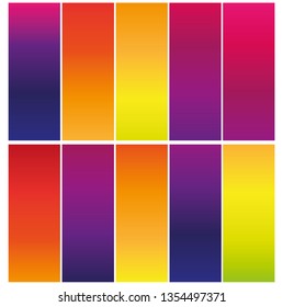 Soft color gradients. Modern screen vector design for mobile app.vector