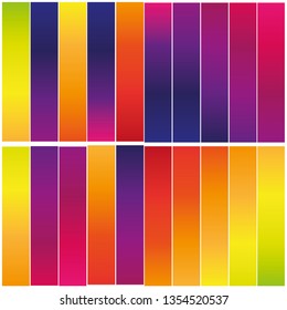 Soft color gradients. Modern screen vector design for mobile app.vector