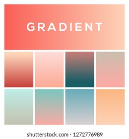 Soft color gradients. Trendy modern design. Modern screen vector design for mobile app. Color background.