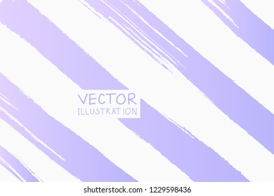 Soft color grunge diagonal strip brush strokes with gradient on a light background. Abstract vector illustration.
