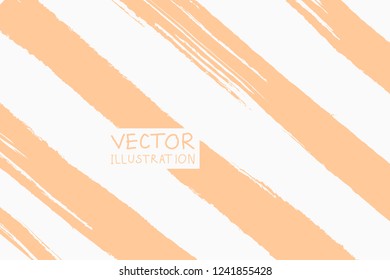Soft color grunge diagonal strip brush strokes with gradient on a light background. Abstract vector illustration.