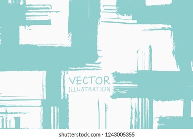 Soft color grunge grid strip brush strokes with gradient on a light background. Abstract vector illustration.