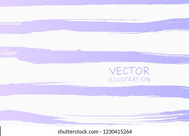 Soft color grunge horizontal strip brush strokes with gradient on a light background. Abstract vector illustration.