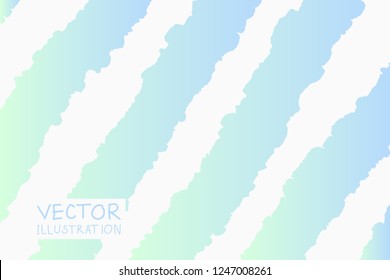 Soft color grunge strip brush strokes with gradient on a light background. Abstract vector illustration.