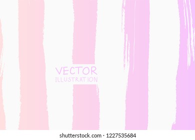 Soft color grunge vertical strip brush strokes with gradient on a light background. Abstract vector illustration.