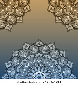 Soft color mandala background