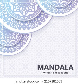 Fondo de estilo Mandala de color suave