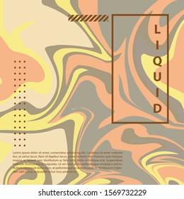 Soft Color Marble, Gold Waves, Liquid Vector Template