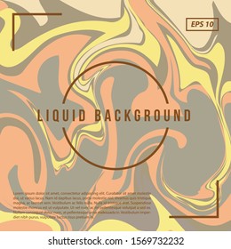 Soft Color Marble, Gold Waves, Liquid Vector Template