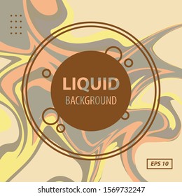 Soft Color Marble, Gold Waves, Liquid Vector Template