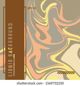 Soft Color Marble, Gold Waves, Liquid Vector Template