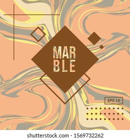 Soft Color Marble, Gold Waves, Liquid Vector Template