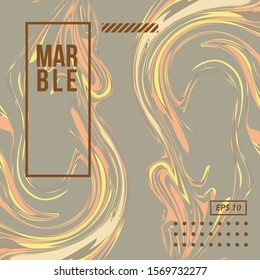 Soft Color Marble, Gold Waves, Liquid Vector Template