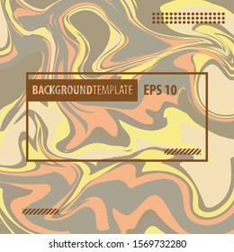 Soft Color Marble, Gold Waves, Liquid Vector Template