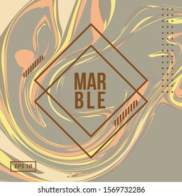 Soft Color Marble, Gold Waves, Liquid Vector Template