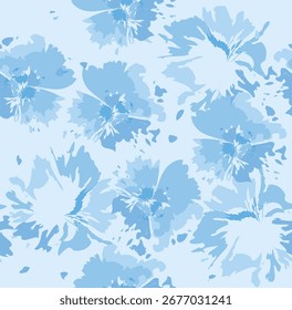 weiches Farbmuster, Blumen, Blumenmuster, Druck, Sommermuster