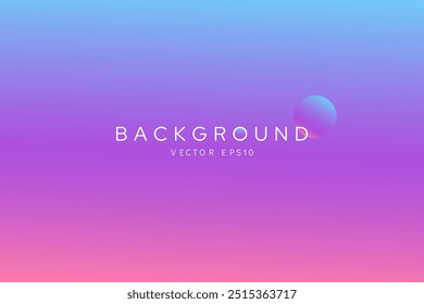 Soft color purple pink and blue geadient background vector design 