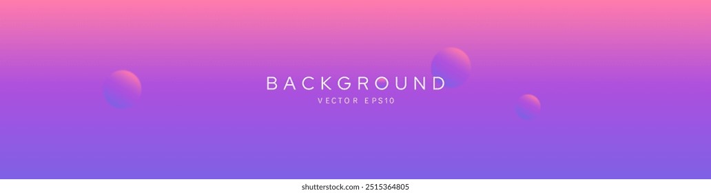 Soft color purple pink geadient background banner cover vector design 