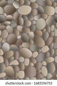 
Soft color of the stone texture of the cobblestone wall, light stone concrete wall, decoration in the interior and exterior