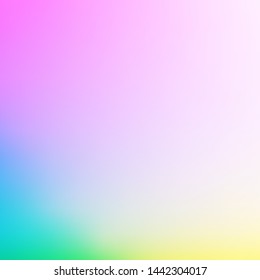 Soft color summer abstract gradient blurred background. Vector template