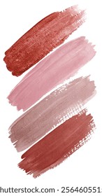 Soft color swatches, artistic brush strokes, warm tones, modern design, beauty palette, creative inspiration.