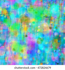 Soft color transitions. Wavy lines and spots. Colorful seamless vector background. The effect of blur and watercolors.