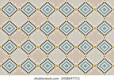 soft color tribal Navajo vector seamless pattern. aztec  abstract geometric art print. ethnic hipster backdrop. Wallpaper, cloth design, fabric, paper, cover, textile, weave, wrapping. 