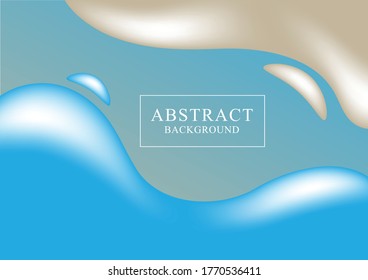 Soft color wavy abstract background
