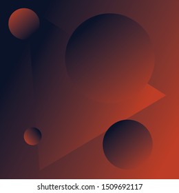 soft colore in abstract background pattern ball with triangles.