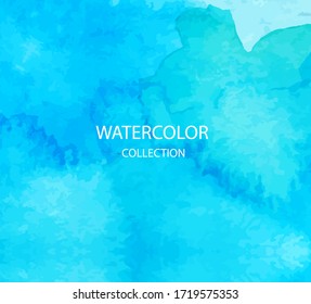 Soft colored abstract background for design. Watercolor texture effect. Eps 10 vector.