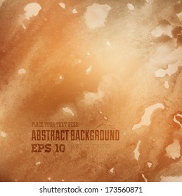 Soft colored abstract background for design. Watercolor texture effect. Eps 10 vector.