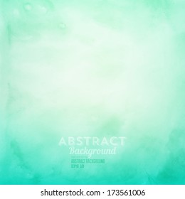 Soft colored abstract background for design. Watercolor texture effect. Eps 10 vector.