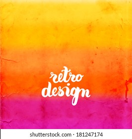 Soft Colored Abstract Background for Design. Vintage Texture. Vector