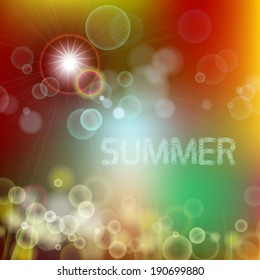 Soft colored abstract background design, Summer