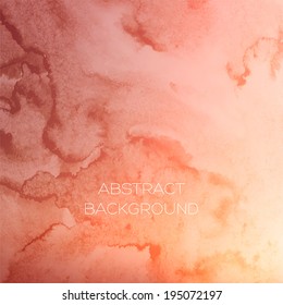 Soft colored abstract background for design. Watercolor texture effect. Eps 10 vector.