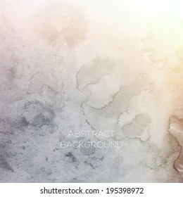 Soft colored abstract background for design. Watercolor texture effect. Eps 10 vector.