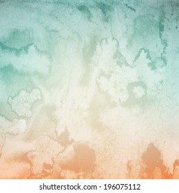 Soft colored abstract background for design. Watercolor texture effect. Eps 10 vector.