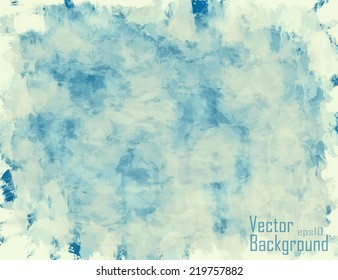 Soft colored abstract background for design. Watercolor texture effect. Eps 10 vector.