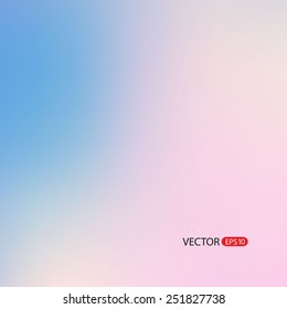 Soft colored abstract background for design. Blurred vector background