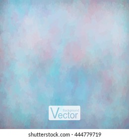 Soft colored abstract background for design. Watercolor texture effect. Eps 10 vector.