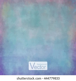 Soft colored abstract background for design. Watercolor texture effect. Eps 10 vector.