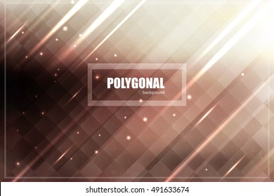 Soft colored abstract background for design.Abstract  blurred background with grid.Iced Coffee Gradient Mesh. Polygonal art.