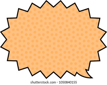 Soft colored Cartoon dot speech balloon 19