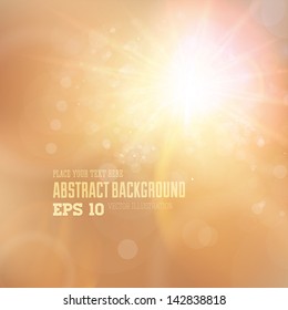 Soft colored golden abstract background for design