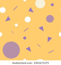 Soft colored memphis pattern design