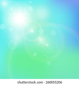 Soft colored summer or spring sky abstract background