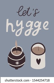 Soft colored winter hugge illustration. Card, poster, print, sticker design. Scrapbook collection