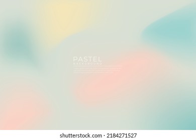 Soft colorful background with gradient pastel color palette