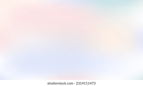 Weich bunter Hintergrund mit Farbverlauf-Pastellfarbe. Vektorgrafik für Banner, Präsentationsvorlagen, Bildschirmhintergründe, Textstellen und soziale Medien.