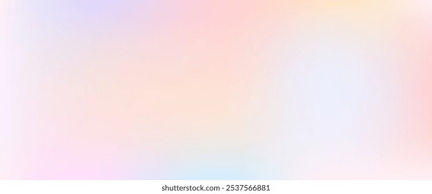 Soft colorful background with a gradient pastel color. Vector illustration for banner, presentation template, wallpaper, text place, and social media.	